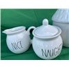 Image 3 : Rae Dunn Ceramic Creamer and Sugar set,  with Bird House