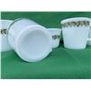 Image 3 : Pyrex Spring Blossom Three Coffee Cups, creamer and sugar bowl