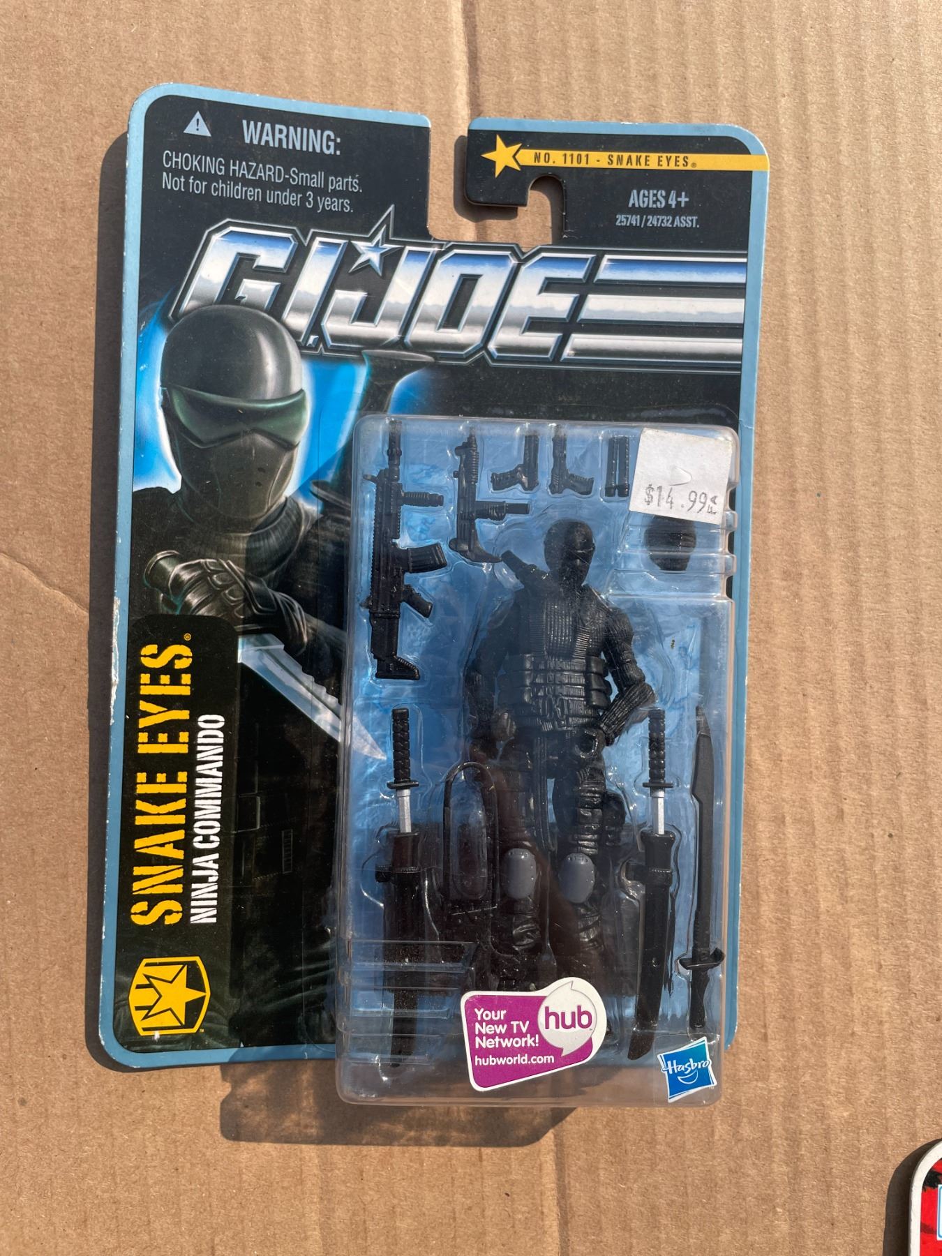 Figurine G.I. Joe Snake Eyes Ninja Commando - Pursuit Of Cobra Desert Battle - Hasbro 2010