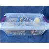 Image 1 : Shoe Box Bin of Items