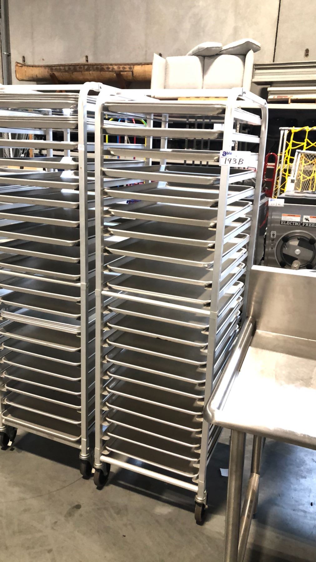 Proofing Rack Ph EFI ALUMINUM 20 TIER MOBILE NESTING PROOFING RACK W/ TRAYS D26