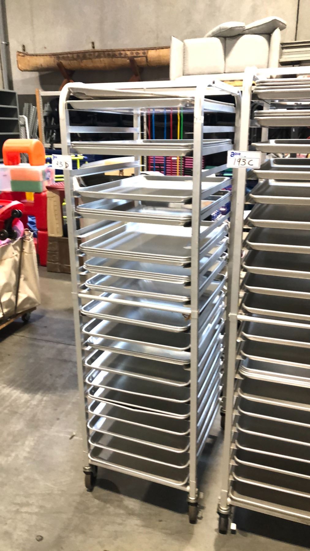 Proofing Rack Ph EFI ALUMINUM 20 TIER MOBILE NESTING PROOFING RACK W/ TRAYS D26