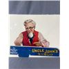 Image 2 : 2 Vintage Advertisements - 21" x 9" NW Creamery Butter & 16.5" X 12" Uncle John's Syrup