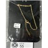 Image 2 : New In Package Amethyst Pendant on Gold Plated Chain