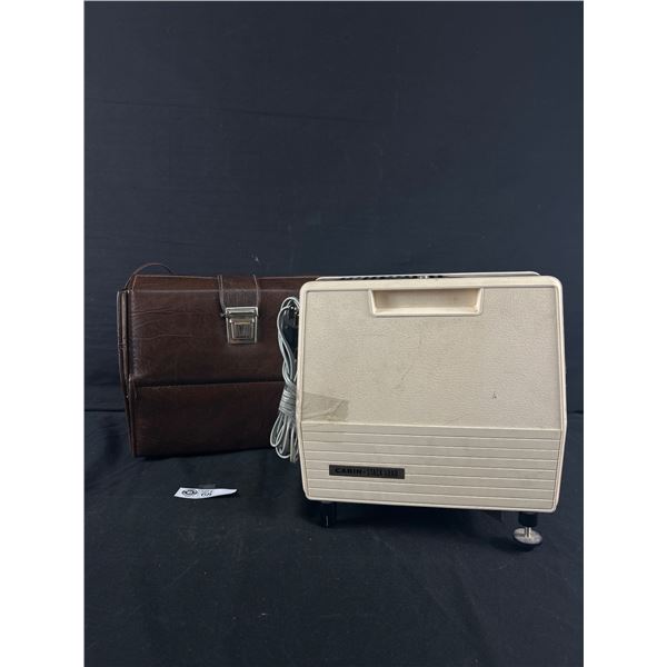Vintage Sears 3/1 Auto Zoom Super 8 Movie Camera w/ Bag & Cabin Stack Load Slide Projector