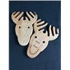 Image 2 : Misc. Lot - 7" H Deer Salad Forks, 4" L Czech Republic Deer Paperweight & 4.5" Diam. Deers