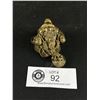 Image 2 : Small Vintage Bronze Toad Figure