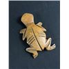 Image 3 : Hand Crafted Wood Frog Figures &  4.5" Ceramic Napkin Holder