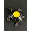 Image 2 : Vintage 4" Metal Crowned Frog & 5.5" Tea Light Turtle