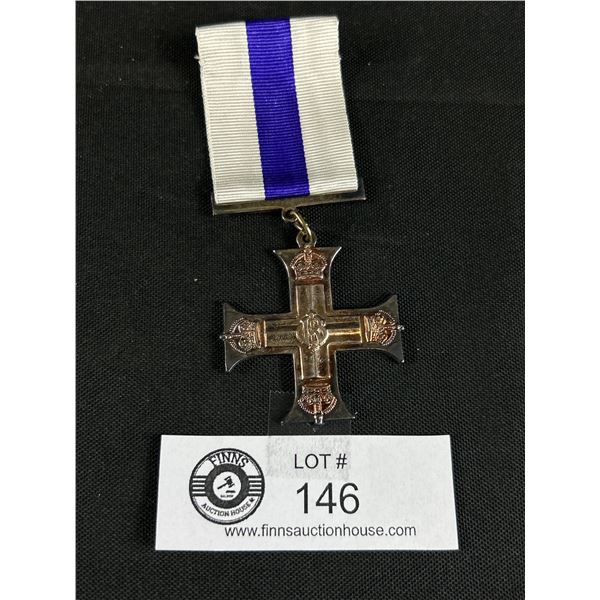 Vintage High Quality Copy 1.75" Military Cross w/ 2" Ribbon