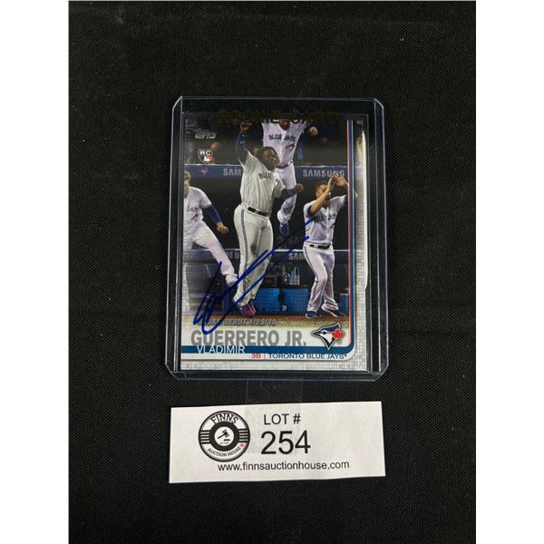Topps Signed Vladimir Guerrero Jr. Rookie Baseball Card w/ COA