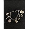 Image 1 : Vintage Sterling Silver Charms Bracelet