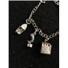 Image 2 : Vintage Sterling Silver Charms Bracelet