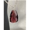 Image 2 : Vintage Frosted Glass Pendant with Very Long Chain