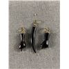 Image 1 : 3 Hand Carved Natural Black Coral Pendants