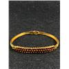 Image 1 : Vintage Gold with Red Stones Bangle