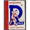Image 1 : 1950 New Westminster Royals Hockey Program