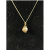 Image 2 : Vintage Gold Filled Pearl Pendant with Chain Necklace