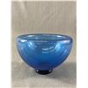 Image 1 : 3.5" H Signed Blue Glass Bowl