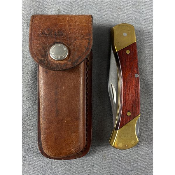 Vintage 5" Shrade Uncle Henry Pocket Knife In Case