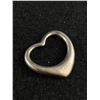 Image 2 : 1" Sterling Silver Floating Heart Pendant