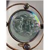 Image 2 : Embossed Glass Sun with Copper Stand Tealight Holder Approx 11" H