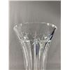 Image 2 : Lovely Vintage Crystal Decanter w Stopper & 10" Tall Vase. Same Pattern