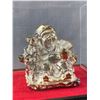 Image 2 : Asian Sitting Buddah Figure in Acrylic Cube on Wood Base