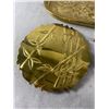 Image 2 : Vitnage Brass Serving Tray, Candle Holders, Snuffer, Trivet, Décor