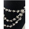 Image 2 : Black Alaska Diamond Beads & Natural Rock Crystal Stone Necklace
