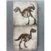Image 2 : 3 Decorative Pictures - (2) 12" x 12" Dinosaur Canvas Prints & Egyptian 13.5" x 17" Framed Print