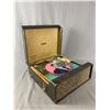 Image 1 : Vintage Empty Seabreeze Compatible Record Player Case Model SB-112A w/ Selection Of Middle East Reco