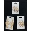 Image 1 : 3 Pairs Of Fashion Earrings w/ Crystals