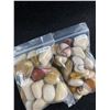 Image 2 : 2" Raw Selenite & 2 Packages Of Tumbled Mokite