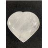 Image 2 : 3" Clear Quartz Heart Carving Retails $400.00 & Rose Quartz Heart Retails $389.88