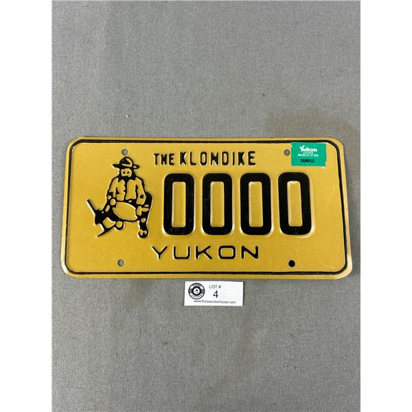 1989 Yukon Sample Plate. 0000