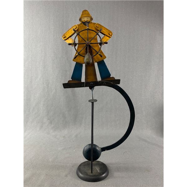 Vintage Maritime Folk Art Balance Art 21" T