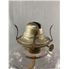 Image 3 : Lovely Antique 1800's Oil Lamp. Approx 19" Tall Nice Shade of Purple