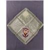 Image 1 : Fabulous SeaForth Highlanders Embroidered (Sweetheart) Handkercheif in Great Condition WWII Vintage
