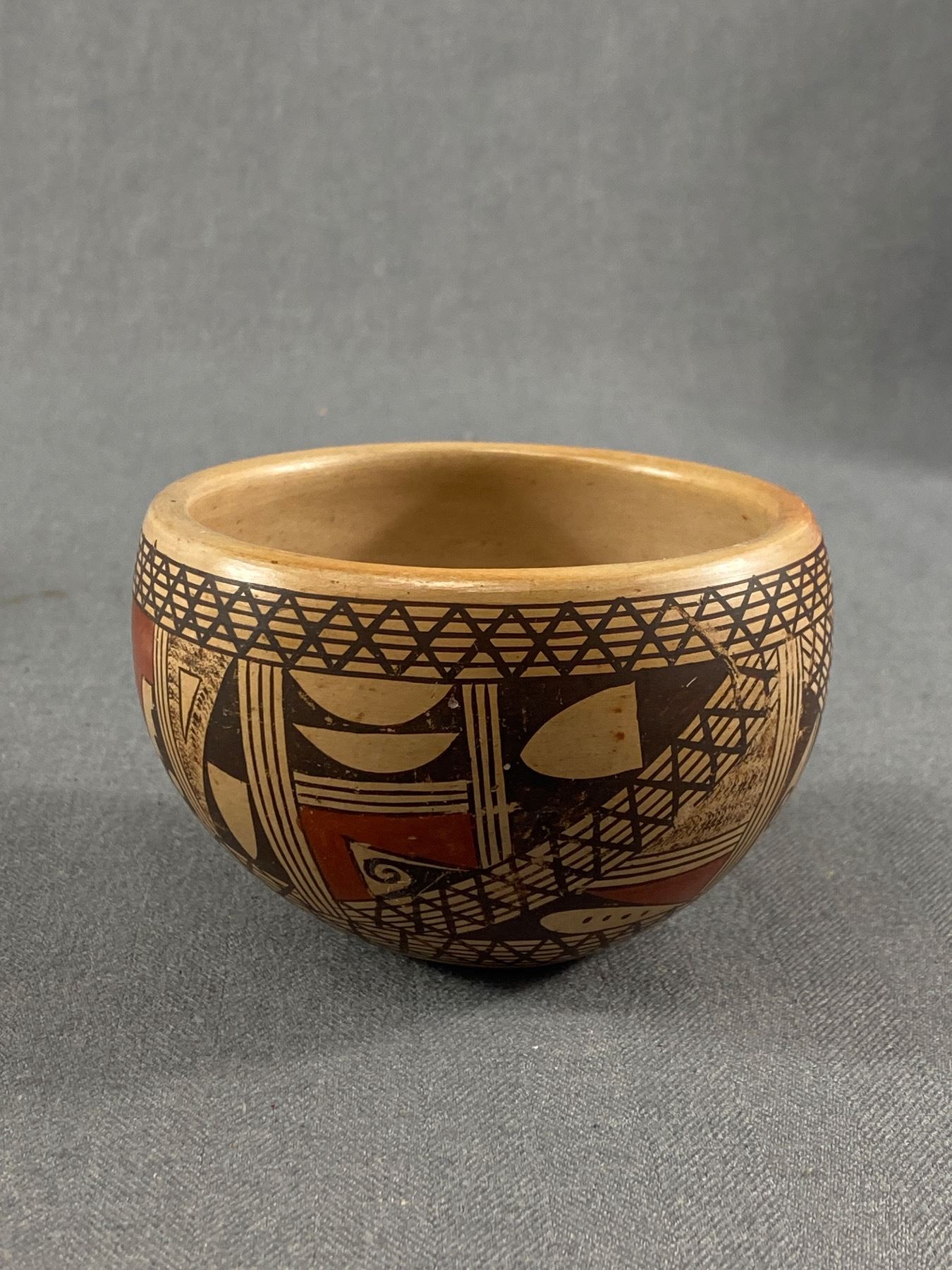 Hopi Patterns Award Winning Rondina Huma - Tewa - Hopi Pottery Bowl Fine-line ...