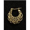 Image 4 : 14KT Gold 4 Single Hoop Earring All Marked & Tested 2.82 Grams