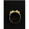 Image 1 : Vintage 14KT Gold Ring Jade - Size 6 - 3.69 Grams - One Stone Missing - Marked & Tested