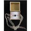 Image 1 : Vintage 10k Yellow Gold Solitaire Blue Topaz Ring by Lido Jewelers - Approx 11mm 5 Carats - 2.7 Gram