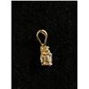 Image 2 : 10K Yellow Gold CZ Diamond Pendant - .6 Grams - Marked & Tested 10k