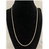 Image 1 : 20" .925 Sterling Silver Rope Chain Gold Finish - Diamond Cut - 6.4 Grams - Marked & Tested