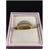 Image 2 : Sterling Vermeil Ring Domed 7 Row CZ Pave Signed 925 Noelani - 3.8 Grams - Size 6 - Tested