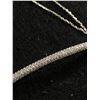 Image 2 : Sterling 925 CZ Pave Cluster 3 Row Bar Bracelet - Adjustable 7.5" to 8.5" - 3.9 Grams - Marked & Tes