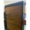 Image 8 : Very Nice Extra Tall Antique Barrister 4 Shelf Wood Bookcase w/ Glass Doors.NO SHIPPING  Approx. 65"