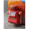 Image 2 : Vintage 4"H "Flip Over TV Robot" Toy In Original Package