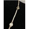Image 2 : Unusual Silver Necklace with Real Pearls